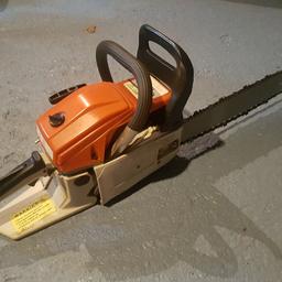 Mt-8888 chainsaw 

Like new and never been used 

Just been sat on a shelf 

Starts and runs 

Nice cheap saw for someone £60