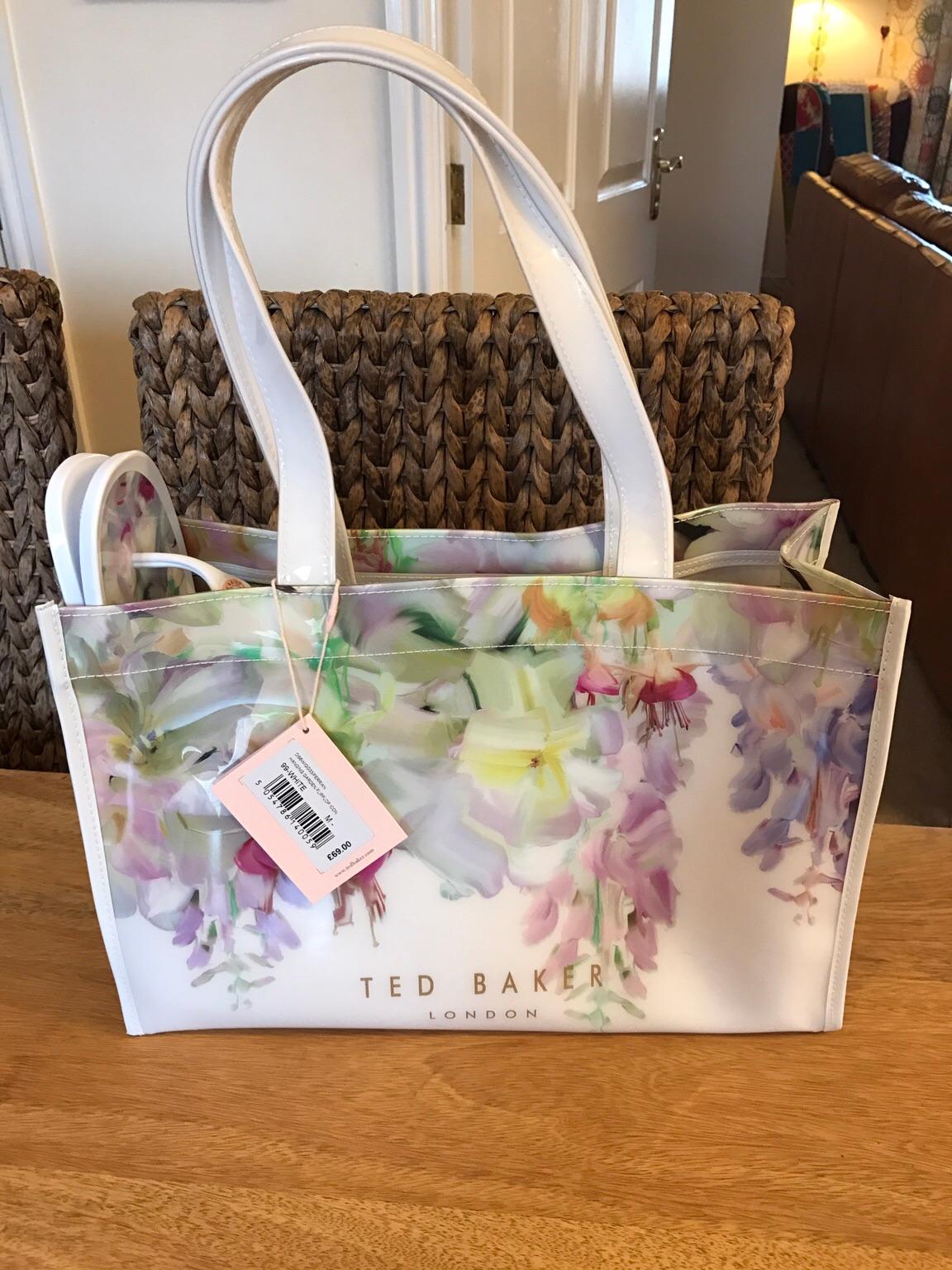 Ted baker flip discount flops and bag set