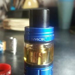 tfv8 big baby in blue in good condition 

no leaks etc 

these tanks are decent in my opinion full flavour and big clouds comes with spare bits 
seal and o rings