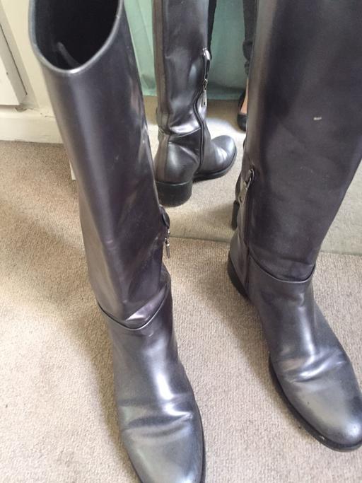 Buy & Sell Belgravia Central London - Photos for Prada Comfy Silver Metallic Boots.