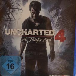 Verkaufe hier das PS4 Spiel „Uncharted 4 - a thief‘s end“ 

Das Spiel wurde nie gespielt und die CD wurde lediglich für das Foto aus der Verpackung entnommen.
