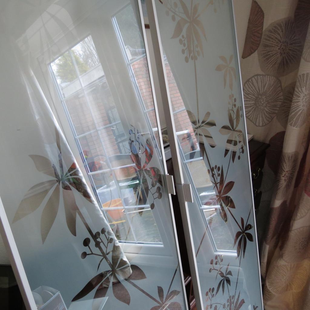 IKEA BILLY BOOKCASE FLORAL GLASS DOORS in B64 Sandwell for £25.00 for