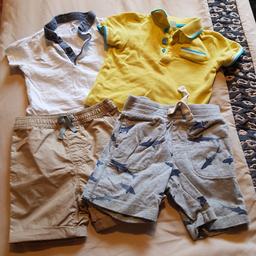 2 sets of shorts and tops/ GAP and Boots