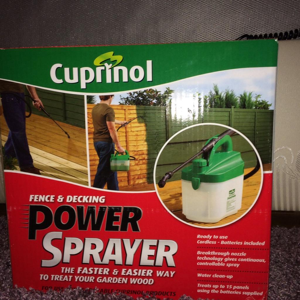 BNIB Battery Powered Cuprinol Power Sprayer in SO19 Southampton für 15