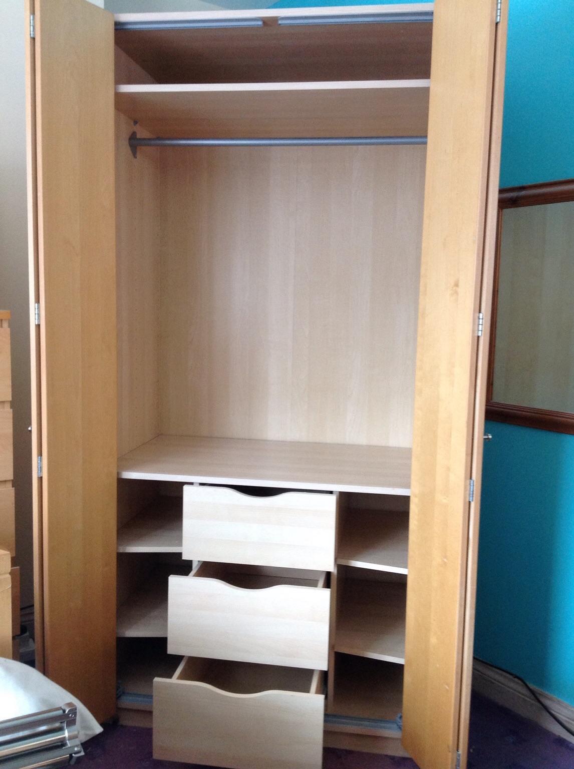 IKEA Pax wardrobe with folding doors in LE3 Leicester for £60.00 for