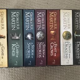 Full collection of GOT books - slight wear and tear on case. Books themselves are in good condition.