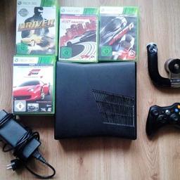 - Xbox360
- 1 Normalen Controller 
- 1 Lenkrad Controller
- Stromkabel 
- 16 Verschieden Spiele
100€ oder Preisvorschlag
Es wird nur alles zusammen verkauft.