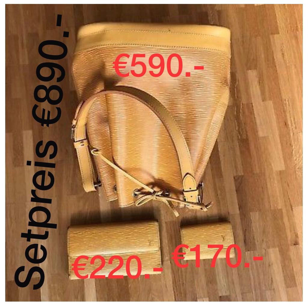 LOUIS VUITTON NOE GM SCHULTERTASCHE AUS EPI LEDER IN TASSIL GELB