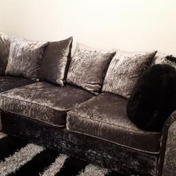 Perfect crush velvet sofa. Immaculate condition, almost brand new, hardly used.