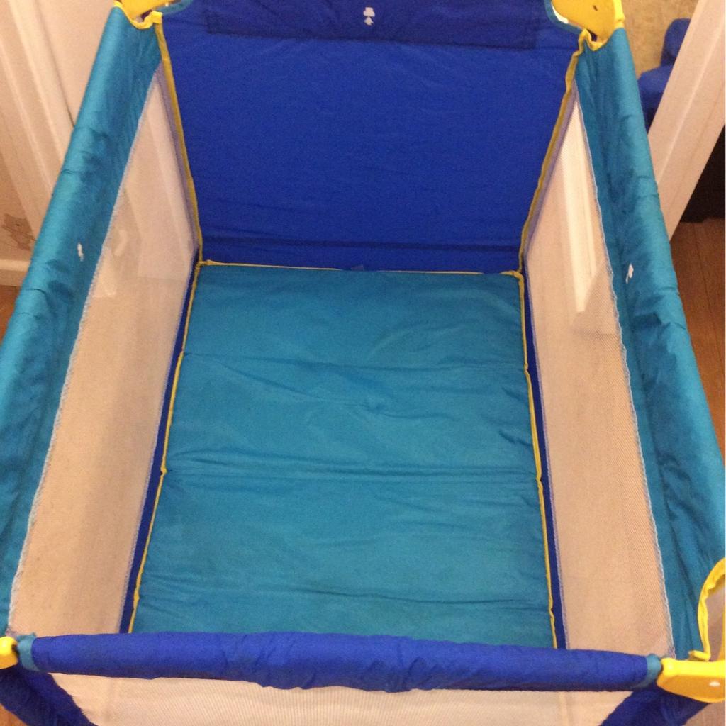 Blue & yellow little tikes travel cot in IG10 Forest for £15.00 for