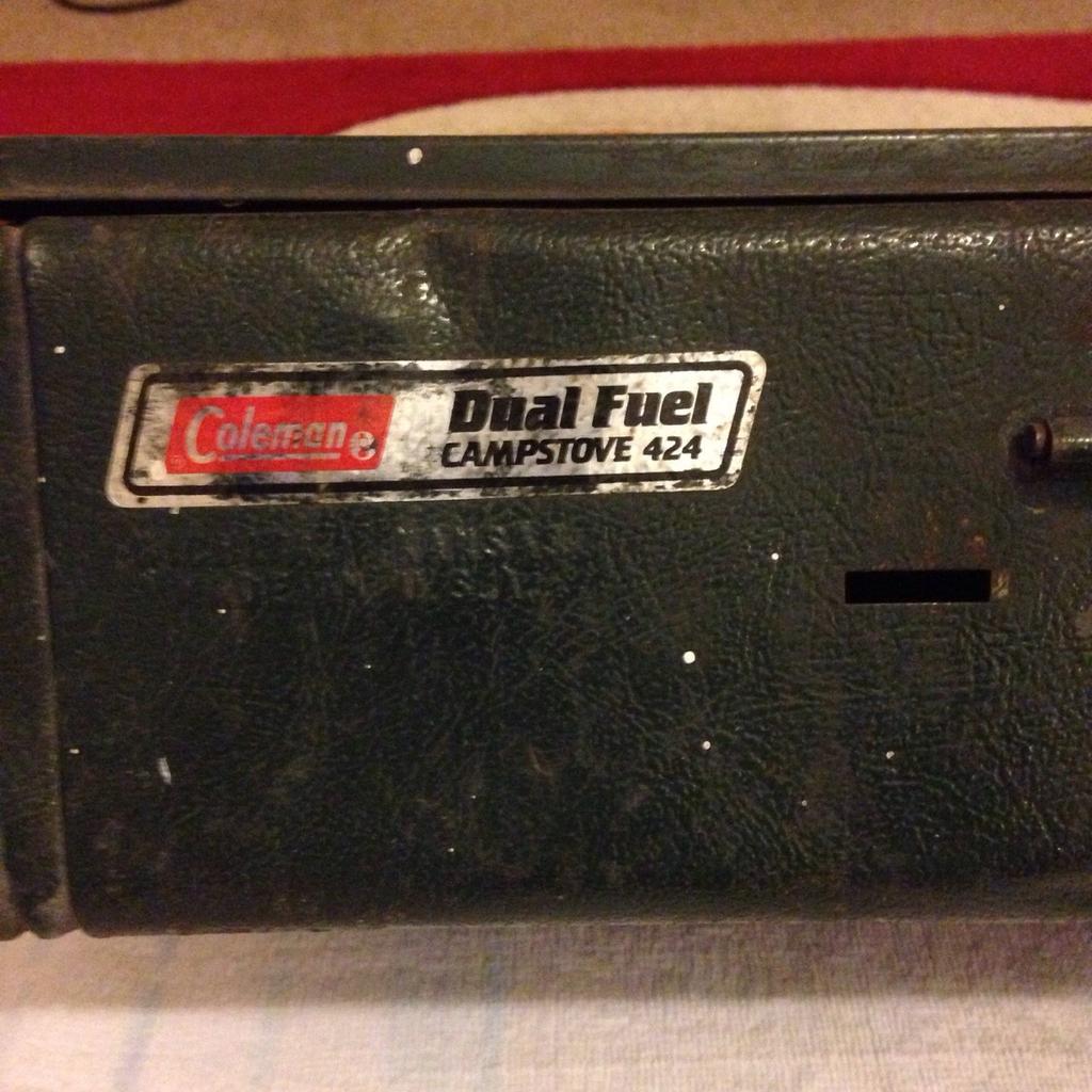 Coleman dual fuel camping stove in East Staffordshire for £20.00 for
