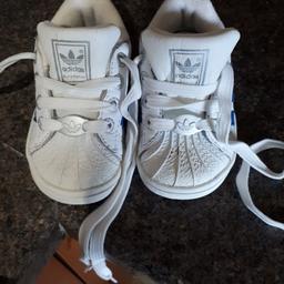 Blue and white baby trainers size 3K