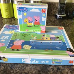 I,m selling 2 peppa pig puzzles ,perfect age 3 +
Both perfect