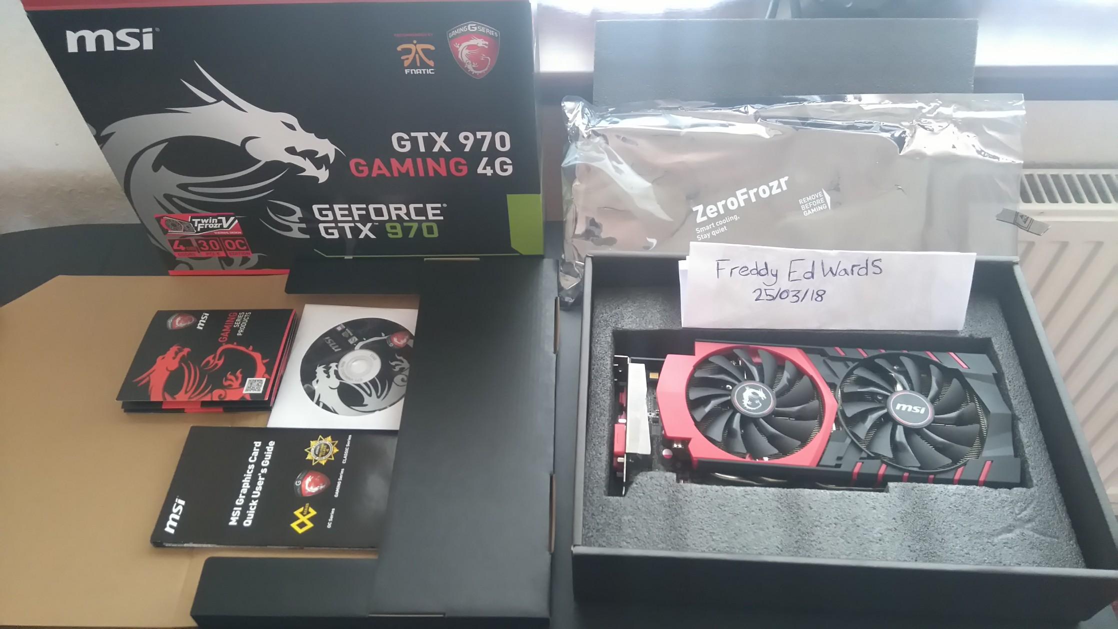 GTX 970 MSI 4G GAMING graphics card in Walsall für 170,00 £ zum Verkauf ...