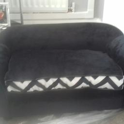 Brand new dog sofa  black and white 75 cm x 44cm x 28cm ideal for a small dog No offers on price I paid a lot more collection Ferryhill