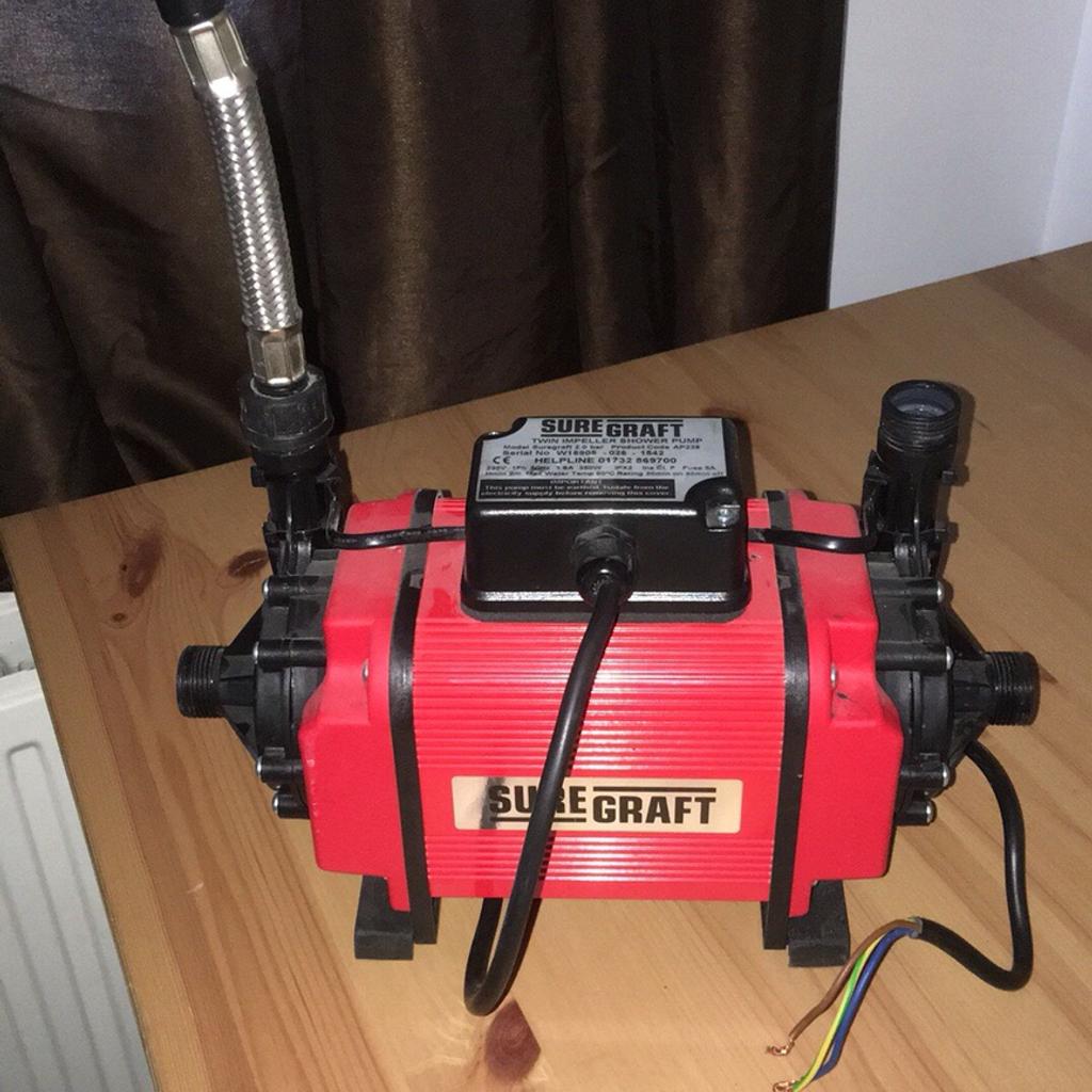 Suregraft twin impeller shower pump used in LN2 Lincoln for £50.00 for