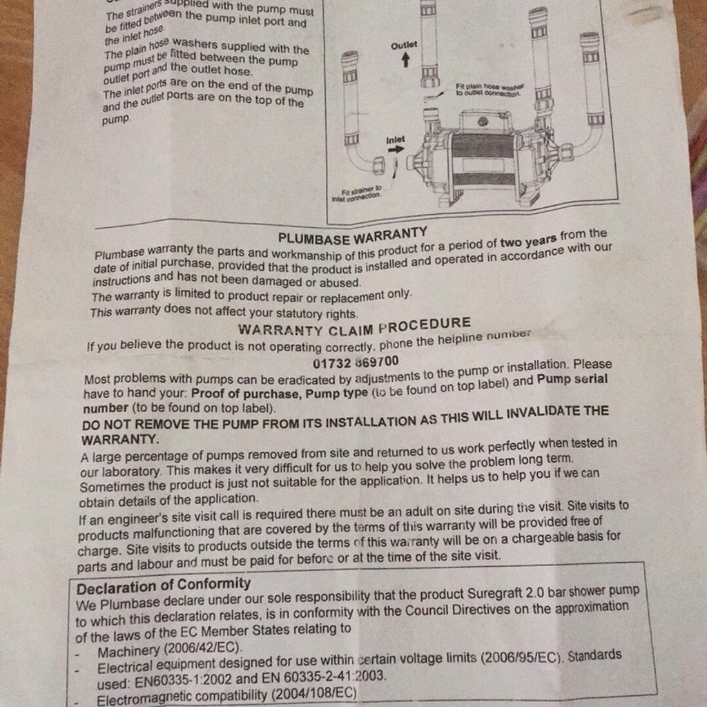 Suregraft twin impeller shower pump used in LN2 Lincoln für 50,00 £ zum