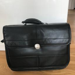 Multifunctional , leather , brand new large 45x35 cm laptop bag with many sections inside