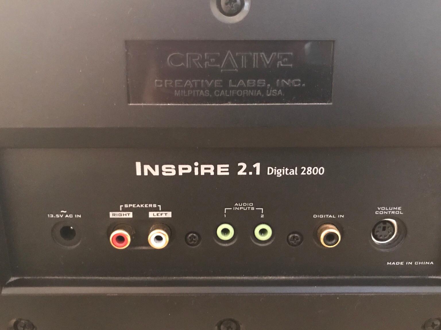 Creative inspire store 2.1 digital 2800