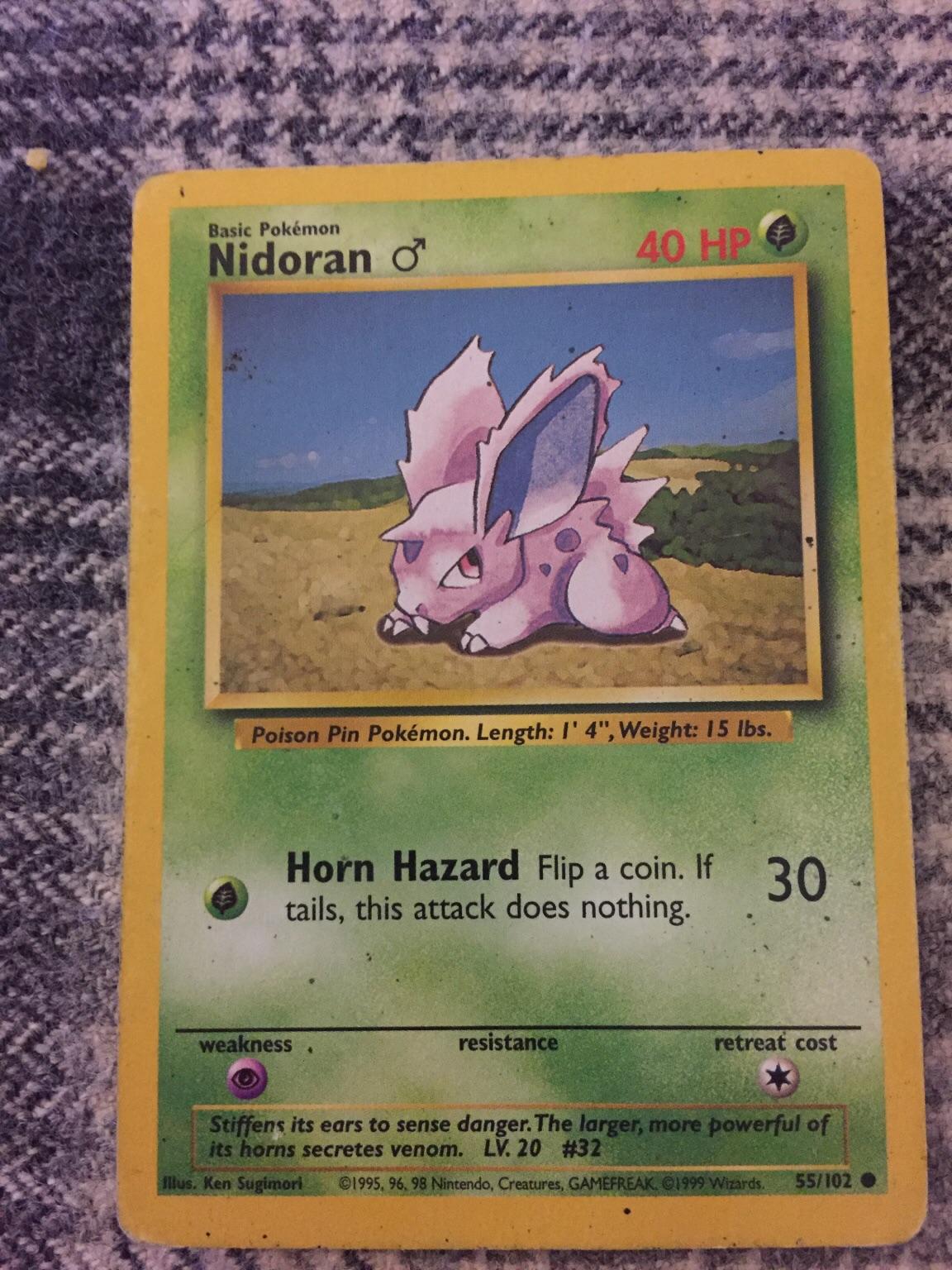 Pokemon Card 1995,96,98. Nidoran in Dawley for £1.00 for sale | Shpock