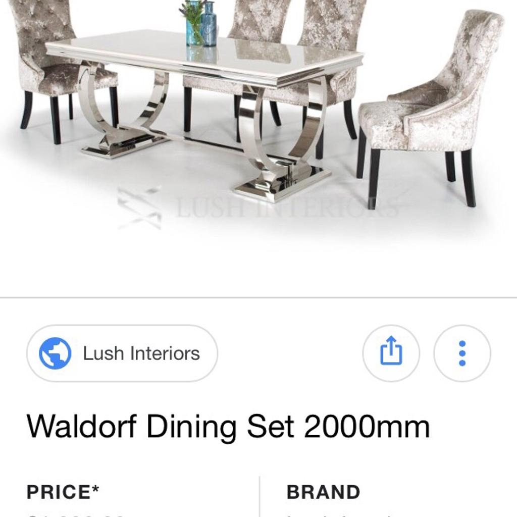 Marble Dining table and 4 knocking chairs in L11 Liverpool für 700,00