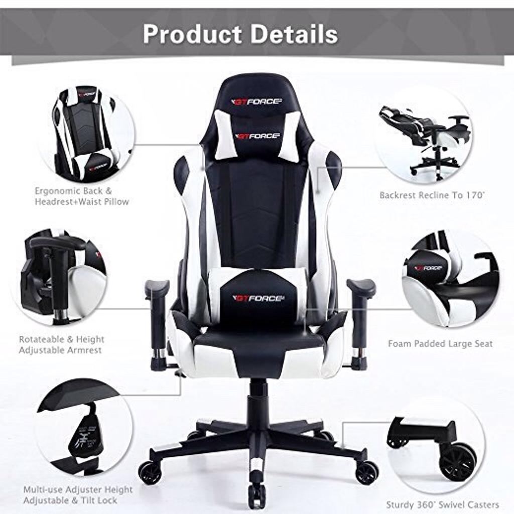 GTForce Pro FX Racing Gaming Chair Blue in DY9 Bromsgrove for £65.00