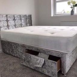 Bed Set Memory Orthopaedic Mattress And Headboard All Sizes All Colour

MADE IN Great Britain 🇬🇧

👌Single Bed and mattress £150👌

👌Double Bed And mattress £175👌

👌King size Bed and Mattress £200👌

👌Super King Bed and mattress £250👌

We also sell top quality divan beds and mattresses

STORAGE 
£15 each side drawers 
£30 jumbo food end draws 

PAY CASH ON DELIVERY 🚚 

UK DELIVERY to your front door 🏠

Please inbox me for more details