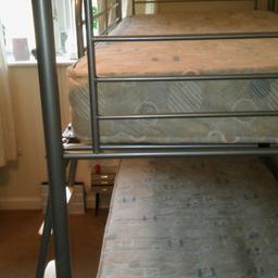 Metal bunkbeds with mattreses good condition collection only £40 ono