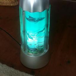 Dolphin moving lamp.