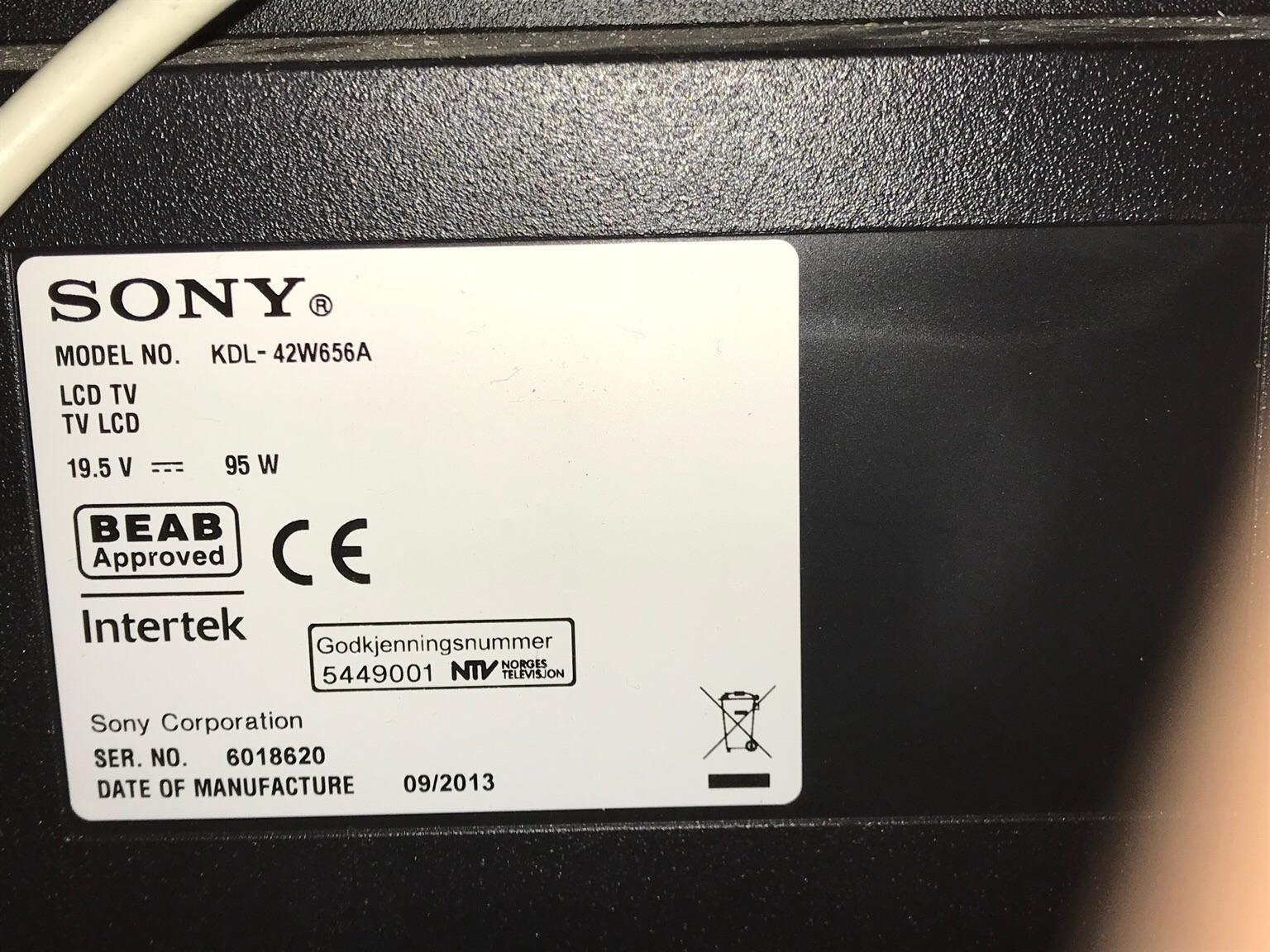 Sony Bravia KDL-42W656A Smart TV FullHD. in 69221 Dossenheim für 290,00 ...