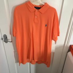 orange ralph lauren polo, size XL, bought for around £70, been worn a couple of times, open to reasonable offers