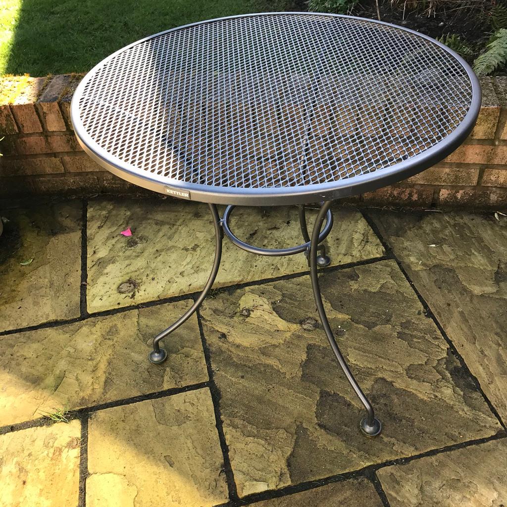 Kettler 70cm round mesh patio table in Stretton for £50.00 for sale