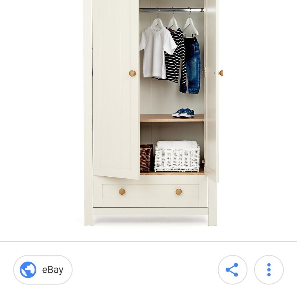 Lulworth mothercare hot sale wardrobe