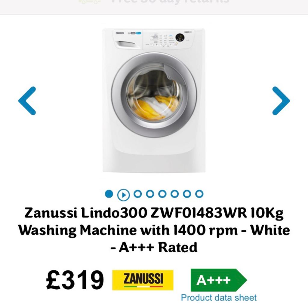 ZANUSSI lindo 300 10kg washing machine!! in PE26 Bury for £150.00 for