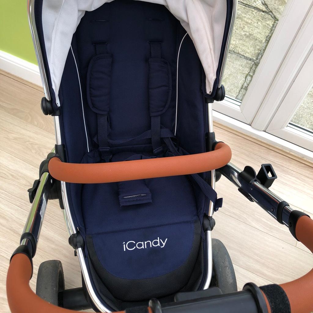 Icandy peach shop navy and tan