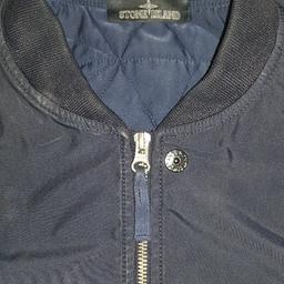Stone island shadow jacket in navy. Very good condition.size Large