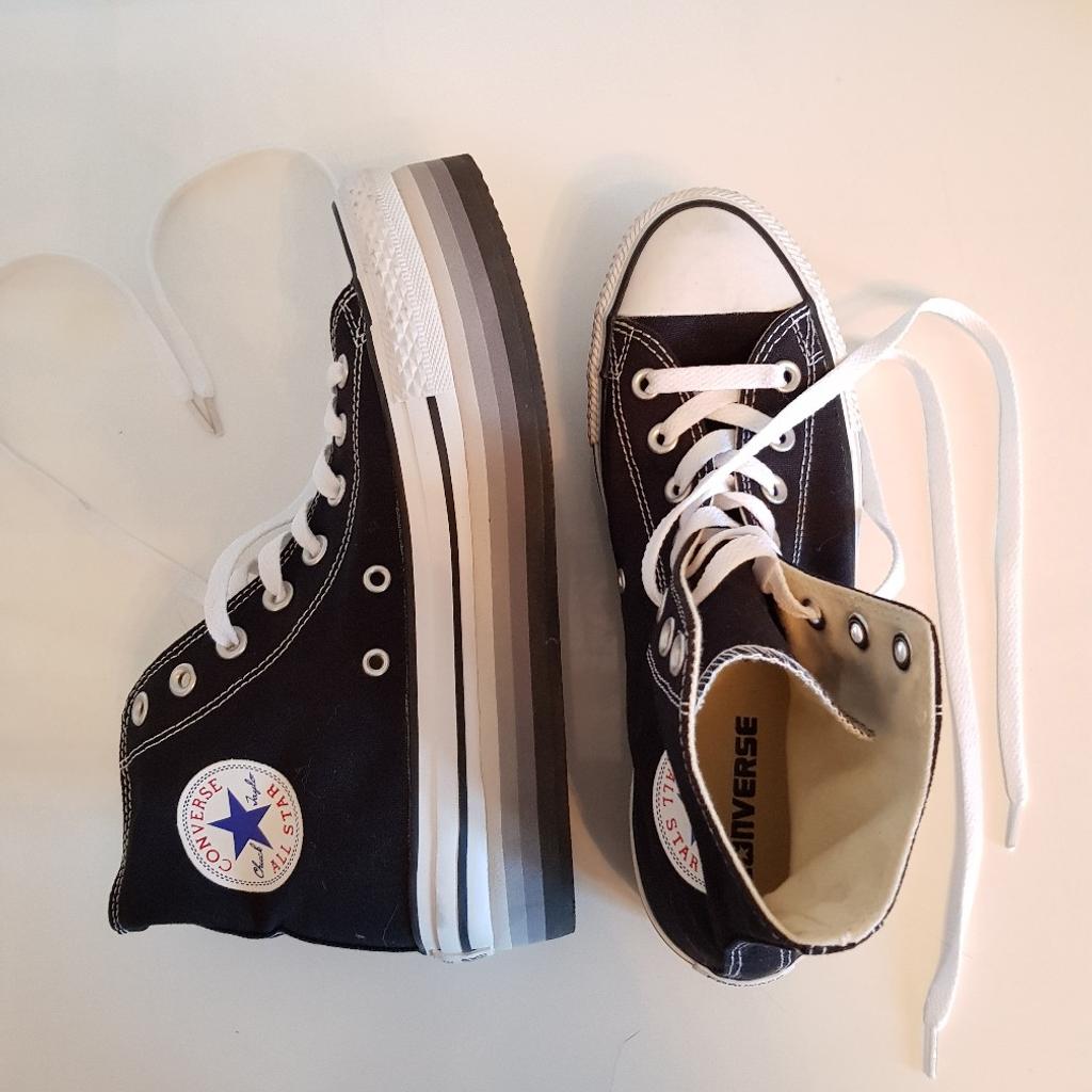 Converse platform outlet alte nere