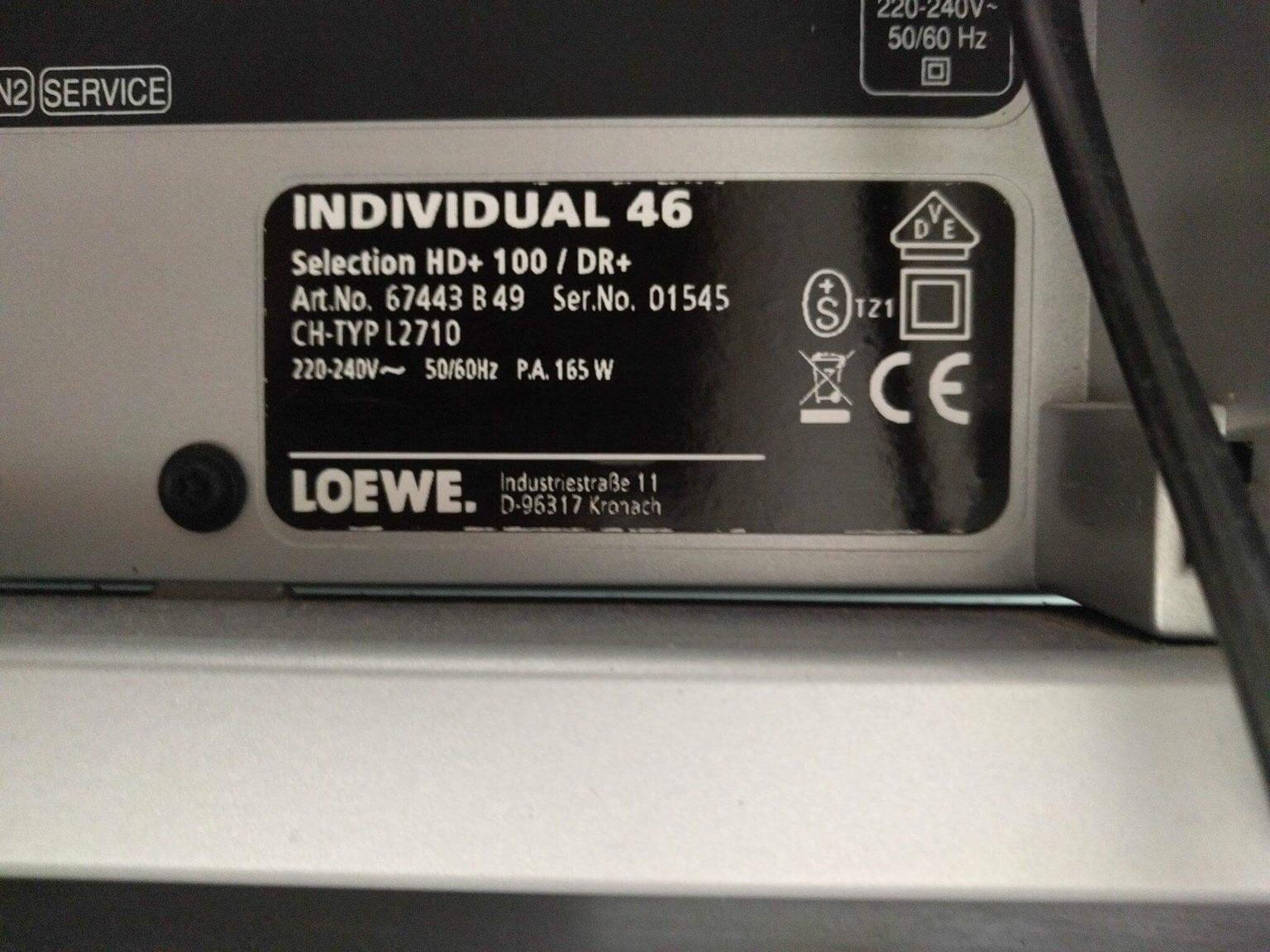 LOEWE Individual 46 Selection HD  100/DR  in B23 Birmingham for £215.00 ...