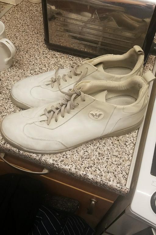 Buy & Sell North Northamptonshire Knuston - North Northamptonshire - Photos for emporio armani off white trainer as 10