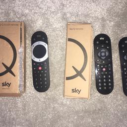Sky Q touch remote x1
Sky Q remote x2
Or £10 each.

No Time Wasters Please!