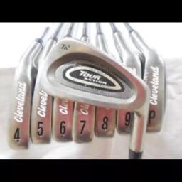Cleveland TA4 Tour Action 4-9 Irons - Regular Flex Steel Shaft plus free 55 degree Cleveland Wedge. Stock Photo.
Used but in good condition.
Collection from Westcliff, Upminster or Brentwood or posted and carriage charged.

7 Irons

Stock Photo