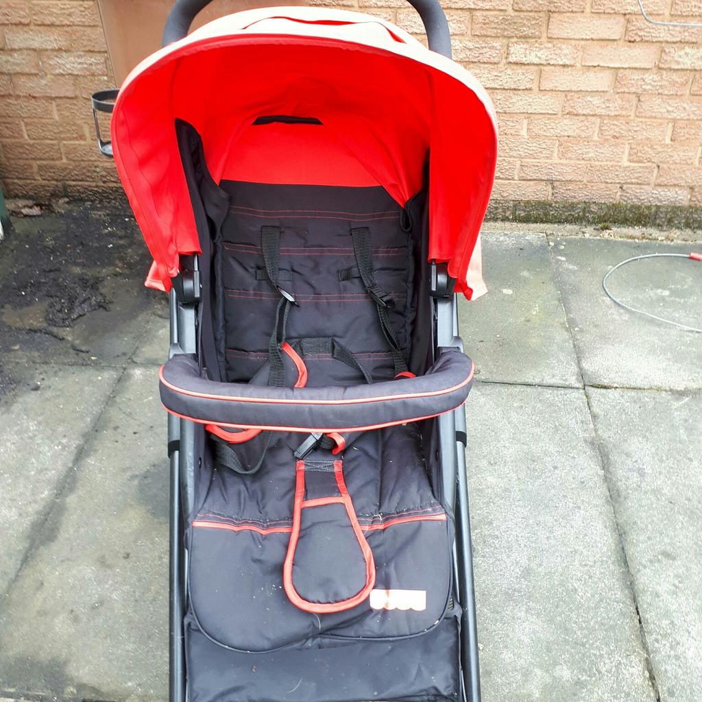 Fisher price pushchair clearance black and red