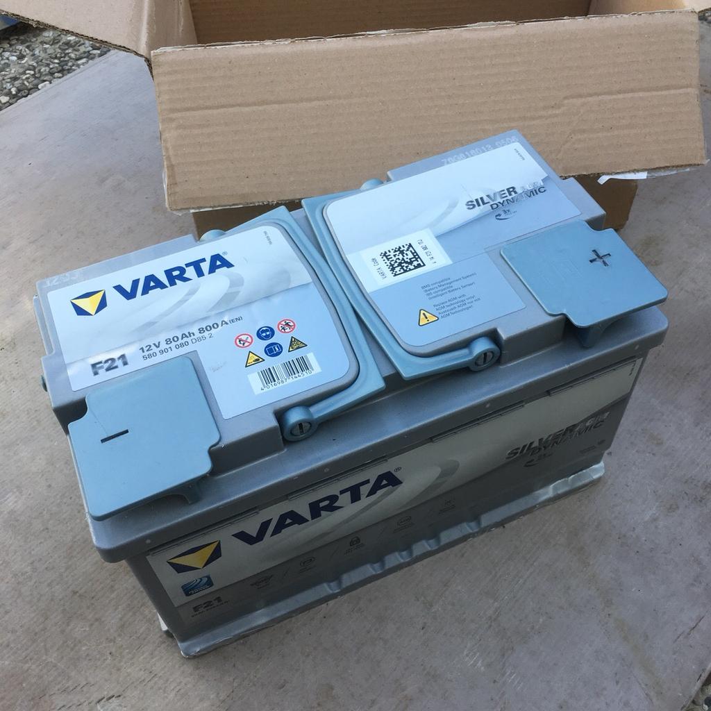 VARTA Silver Dynamic AGM F21 80Ah 12v Autobatterie (580 901 080