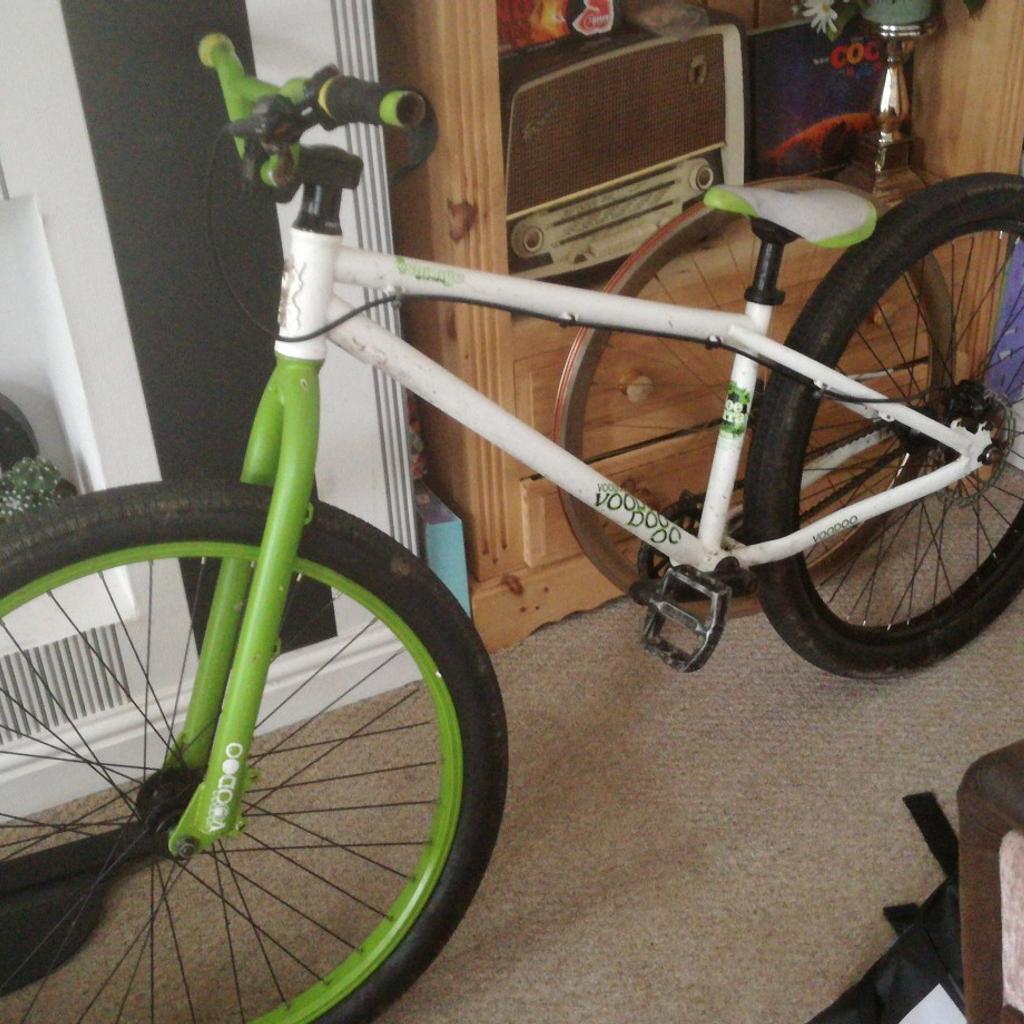 Voodoo jump bike on sale green and white