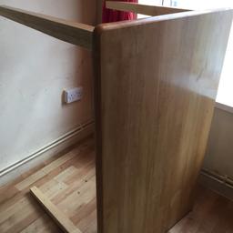 table suitable for kitchen/dinner solid wood 4 our 6 seat size legs 74.5 cm/115 cm /72cm.29.5 /45.5 /28.5 inches use for one month selling for £55 pounds possible delivery around stockwell  area sw  txt back please