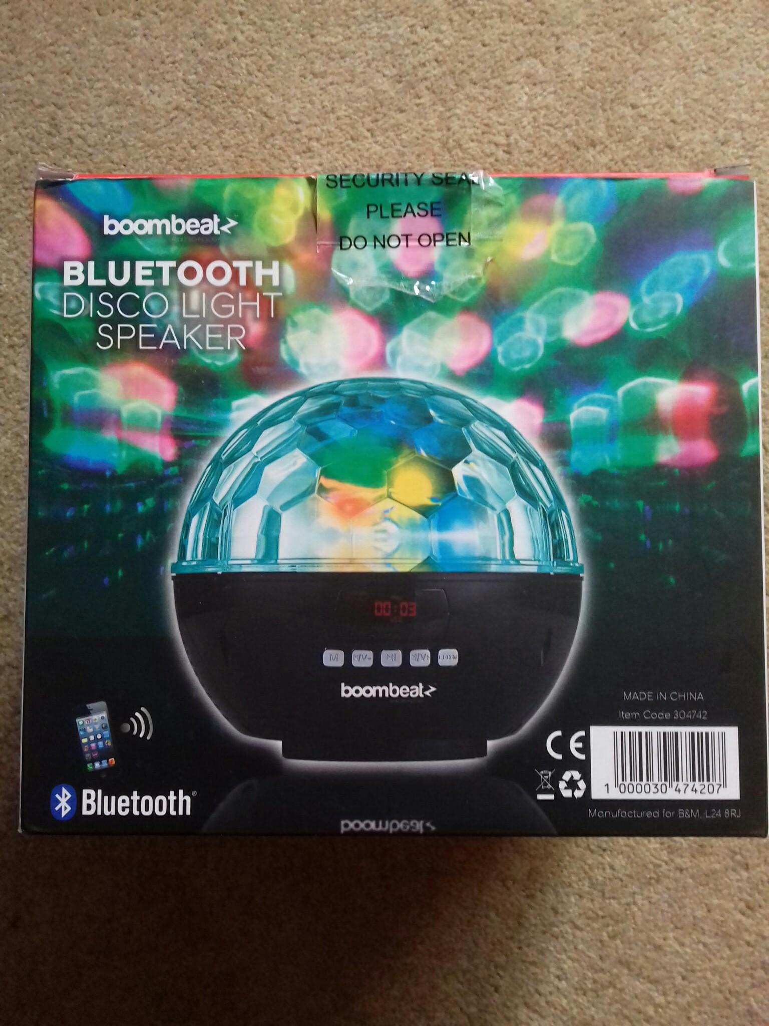 Boombeatz bluetooth best sale disco light speaker