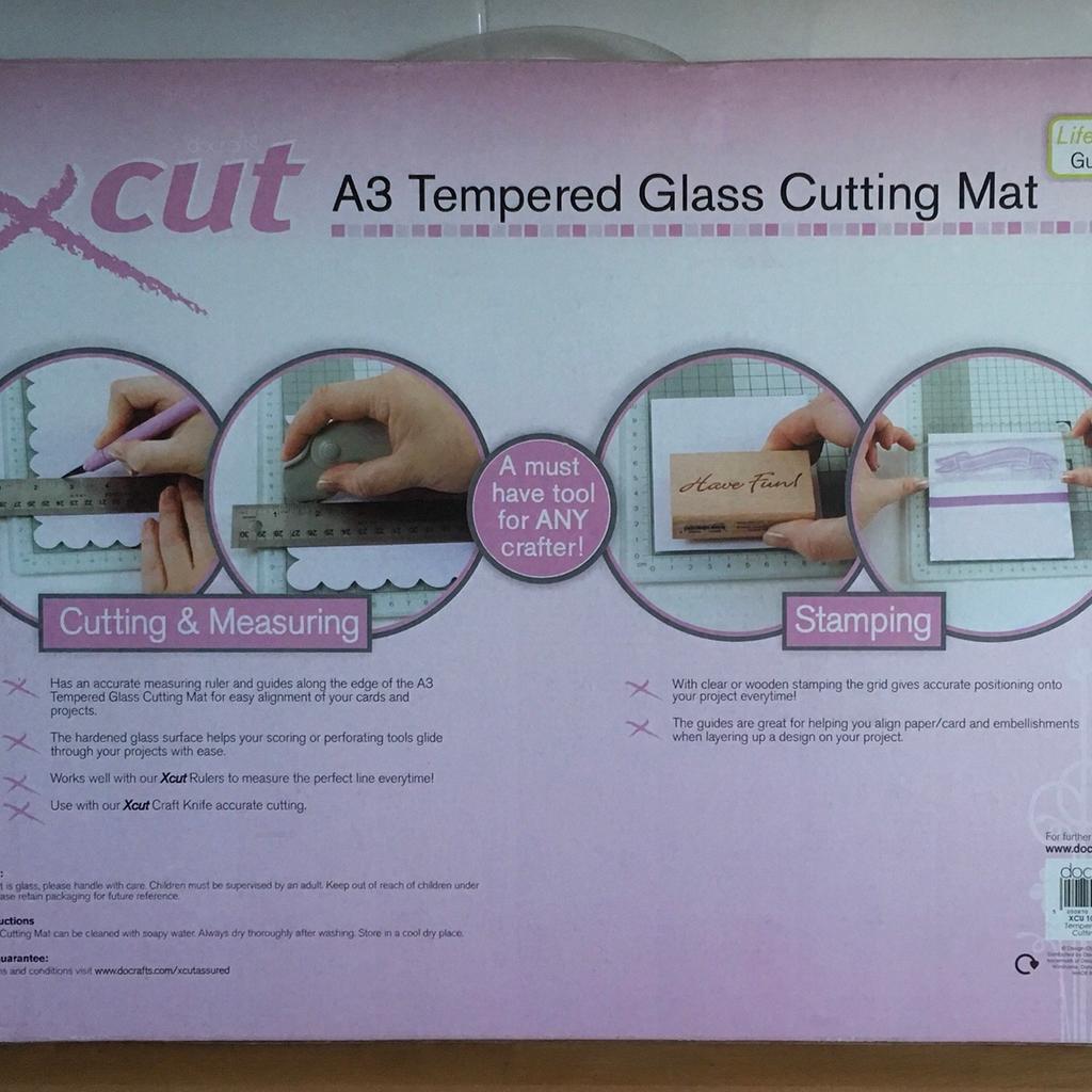 Xcut Tempered Glass Cutting Mat -13X13 