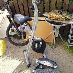 cross trainer + stepper + white round table and 2 yellow chairs.. all great condition

no offers pick up only - WILL NOT SAVE due to time wasters. first comes takes it.

S62 Rawmarsh
must go today