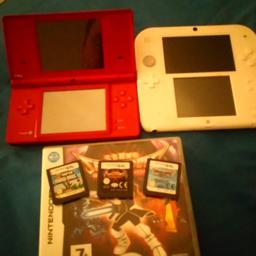 Comes with 3 games including super mario bros both have memory cards and chargers both in excellent condition can sell separately or both together delivery also available ol13
