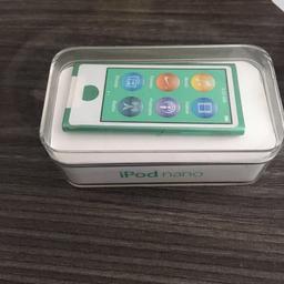 IPOD NANO 16GB (7th generation) matte green brilliant condition still in box barely used. Mint condition.

Does not come with wire or headphones but these can be purchased at a low value.
